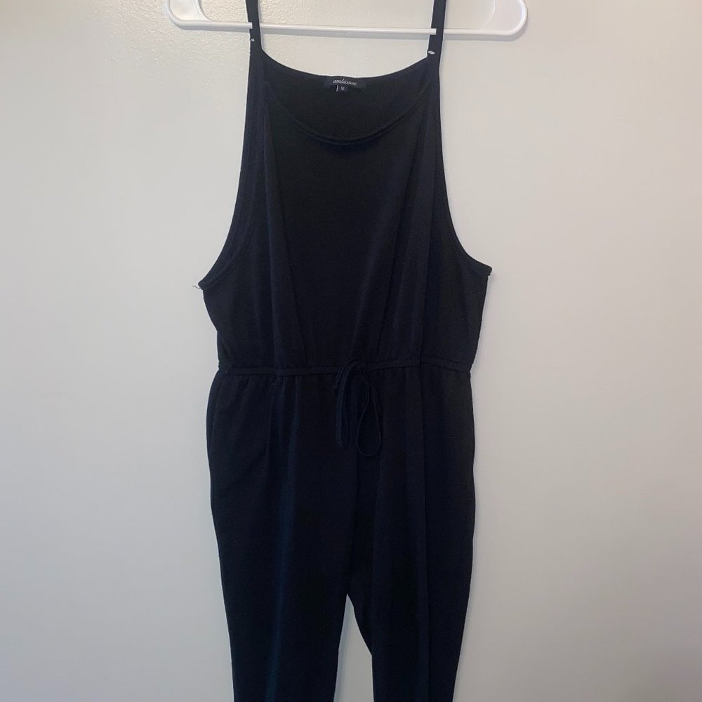 Ambiance | Black Jumpsuit with Tie